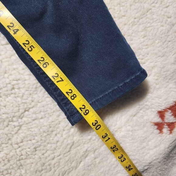JORDACHE Skinny Chinos Pants 4 (28 x 29) Blue Dark Wash Stretch Mid Rise Rayon - Picture 6 of 8